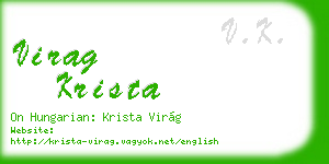 virag krista business card